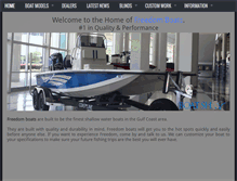 Tablet Screenshot of freedomboatsusa.com